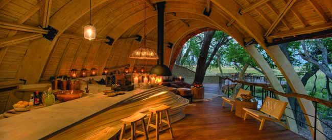 The andBeyond Sandibe Okavango Safari Lodge in Botswana.