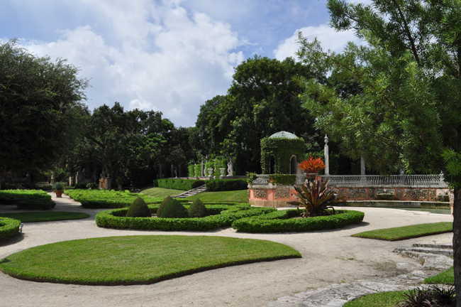The gardens at Vizcaya.
