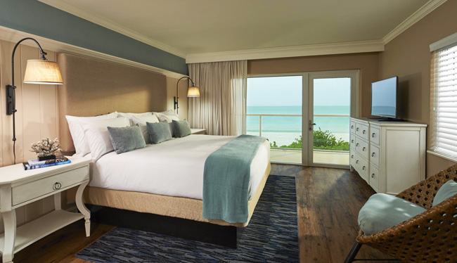 The renovated Oceanfront King guestroom.