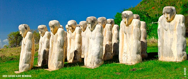The Slave Memorial at Anse Cafard. (Photo Credit: Luc Oliver.) The Slave Memorial at Anse Cafard. (Photo Credit: Luc Oliver.)