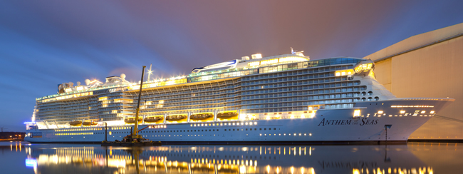 Royal Carribean's Anthem of the Seas is one of the new ships that are debuting this year.