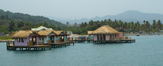 Carnival's private overwater cabanas.