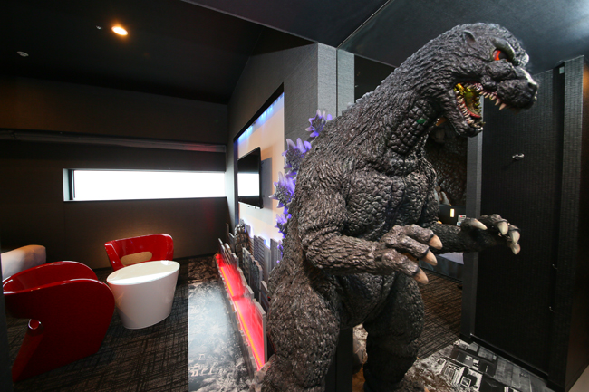 The Godzilla Room at the Hotel Gracery Shinjuku. (Photo credit: TM & (C)TOHO CO., LTD)