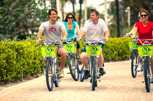 During National Bike Month, Florida Kimpton hotels encourage guests to explore local attractions by bike. (Photo Credit: Kimpton's Surfcomber Miami.)