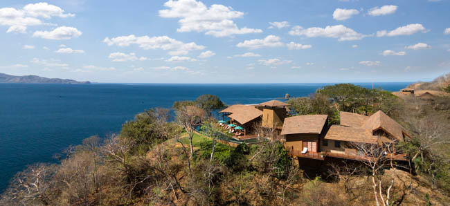 Aerial view of the Four Seasons Resort Costa Rica at Peninsula Papagayo.