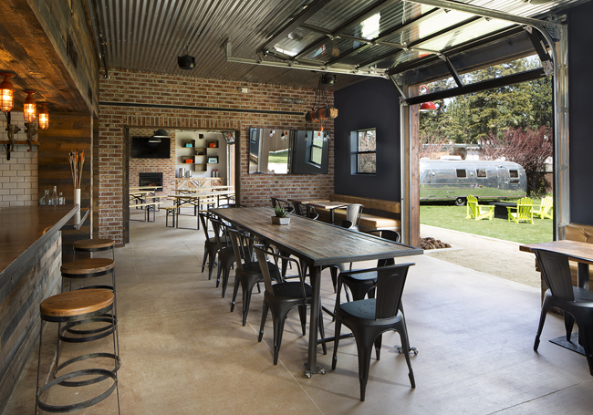 Basecamp Hotel's Beer Garden. (Photo credit: Eva Kolenko)