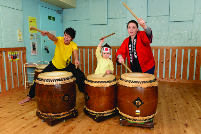 Trafalgar’s Samurai Discovery tour includes drumming lessons for the kids.