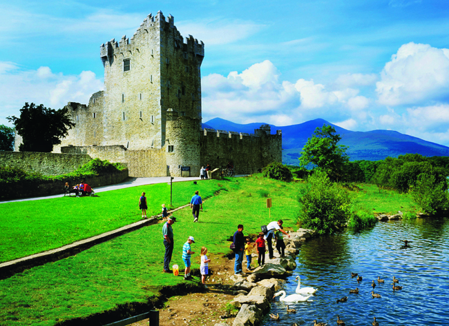 Ross Castle in Killarney, Ireland.