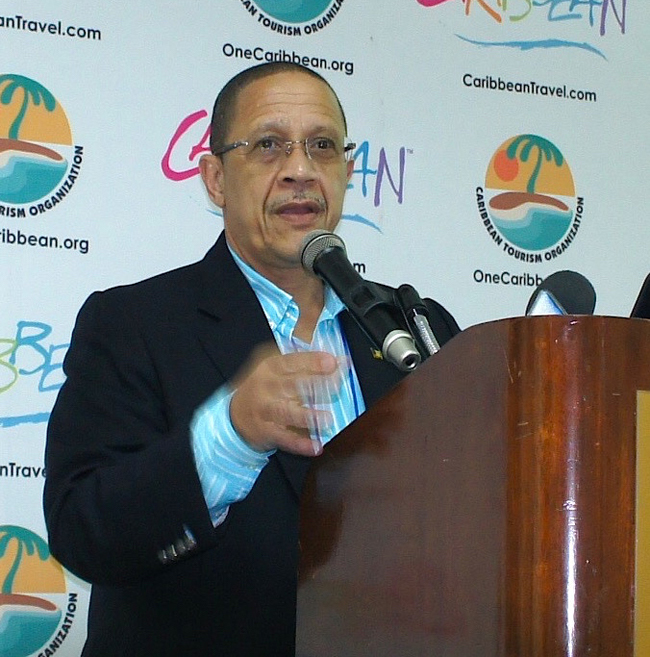 At the Caribbean Tourism Organization's annual State of the Industry Conference (SOTIC), William “Billy” Griffith, CEO of Barbados Tourism Marketing Inc., forecasted continued growth in Barbados' tourism.. (Photo credit: Ed Wetschler)