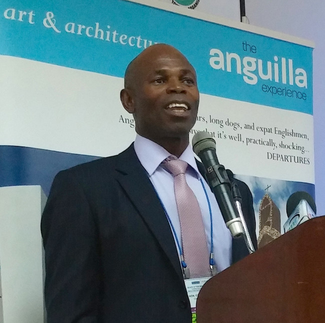 Parliamentary Secretary with Responsibility Cardigan Connor at the Caribbean Tourism Organization's annual State of the Industry Conference.