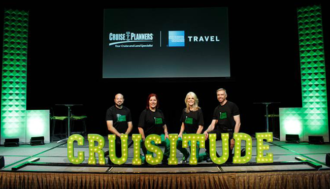 The Cruise Planners executive team at the convention.