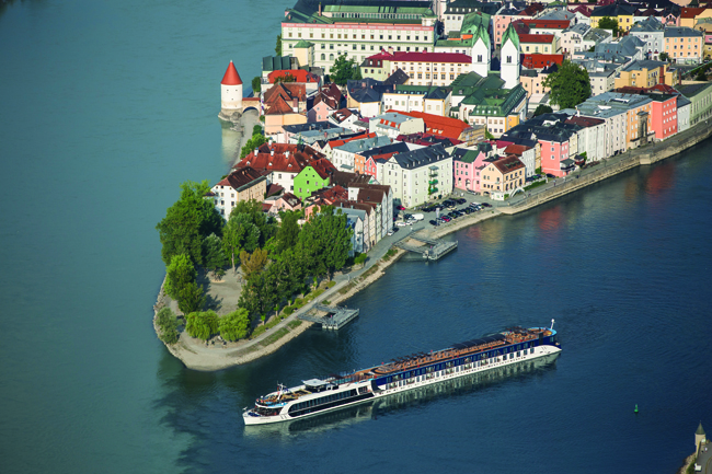 Passau, Germany is one of the most picturesque towns along the Danube.