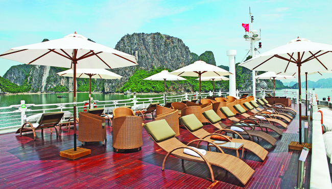 The new Scenic Spirit sails the Mekong River.
