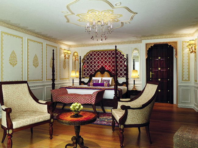 The Maharaja Suite aboard Uniworld Boutique River Cruise Collection’s Ganges Voyager II.