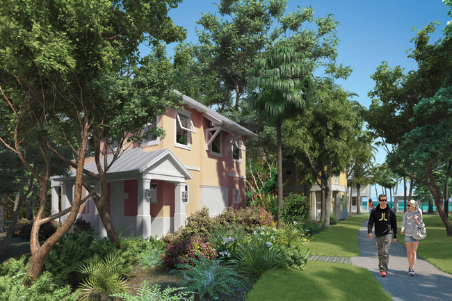 There are 10 bungalows on property.