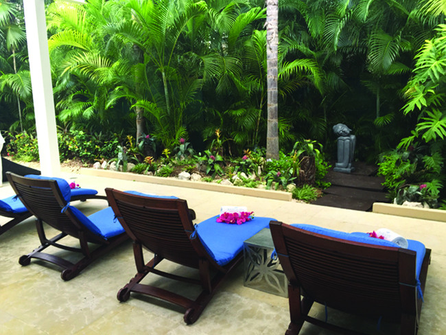 Spa relaxation area.
