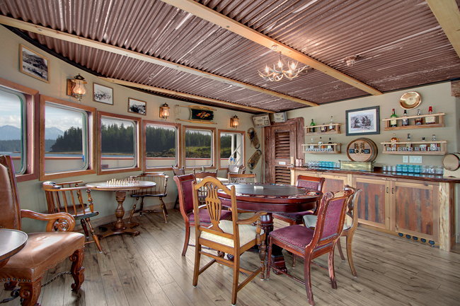 The Pesky Barnacle Saloon on Un-Cruise Adventures' S.S. Legacy.