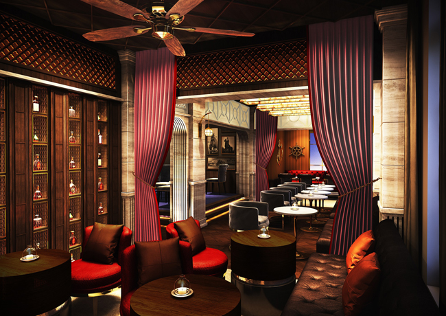 A rendering of the Classic House Bar at the upcoming The Prince Gallery Tokyo Kioicho, a Luxury Collection Hotel.