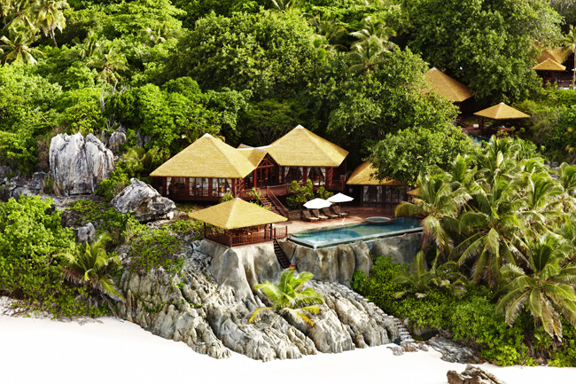 Private pool residences on Fregate Island Private.