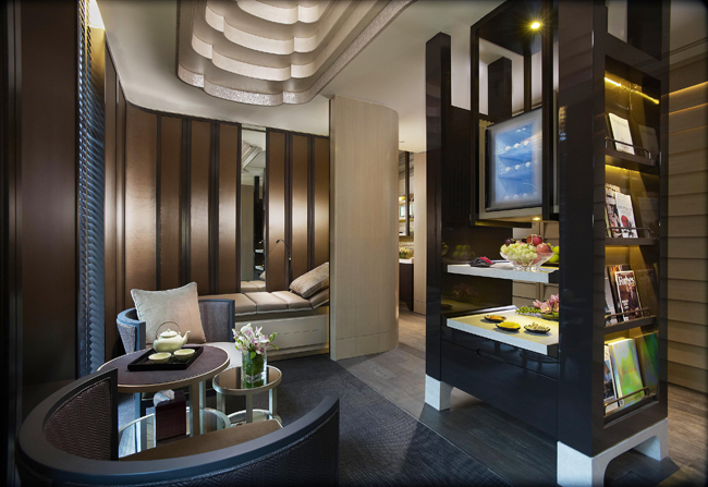The Spa Tea Lounge at the Mandarin Oriental, Singapore.