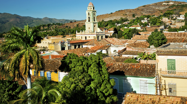 The cityscape in Trinidad, Cuba.