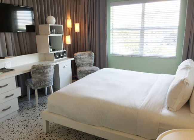 Guestroom at the Metropolitan by COMO, Miami Beach.