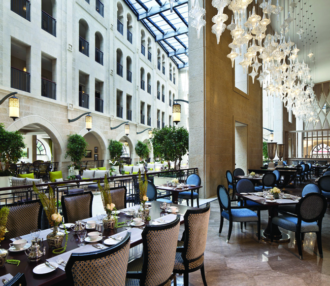 Palace restaurant at Waldorf Astoria Jerusalem.