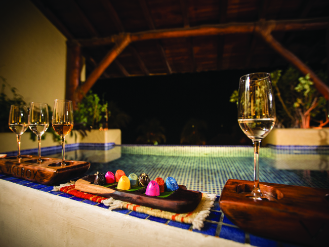 The Viceroy Zihuatanejo offers a mezcal and chocolate experience for couples.
