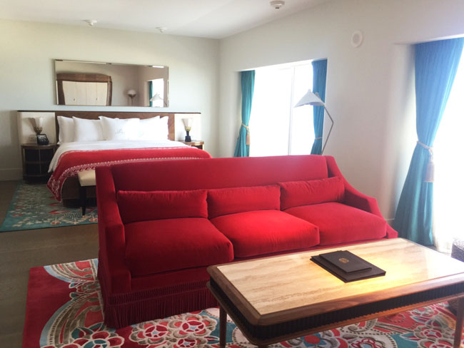 Guestroom at Faena Hotel Miami Beach.