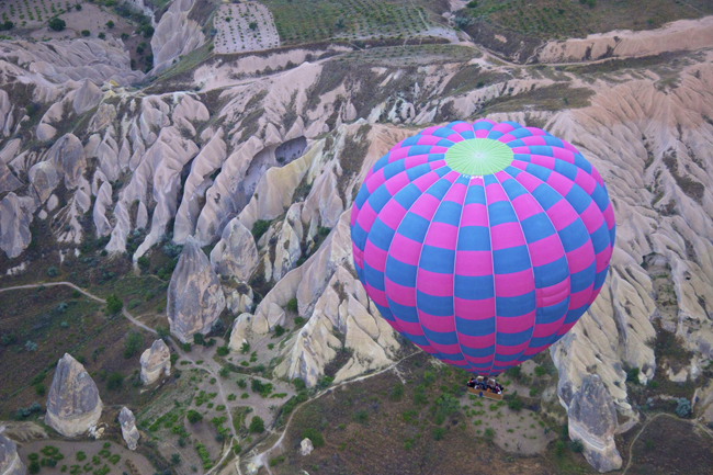 On Abercrombie & Kent's Signature Turkey tour, guests can take a hot-air balloon excursion over the region of Cappadocia.