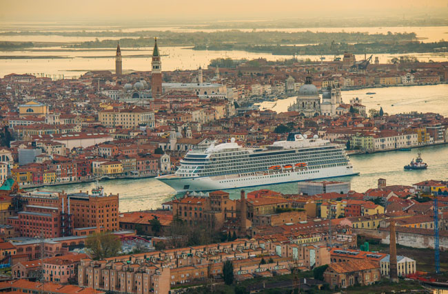 The Viking Sea in Venice.