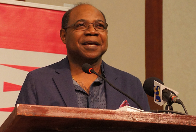 Jamaican Minister of Tourism Edmund Bartlett. (Photo credit: Ed Wetschler)