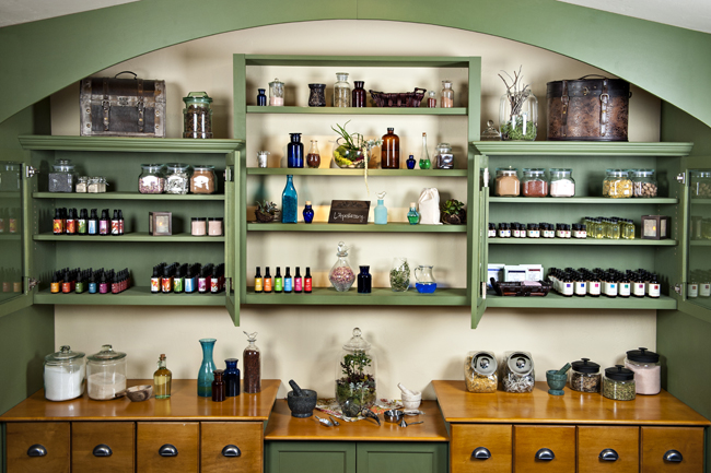The L'Apothecary lobby at L’Auberge de Sedona's L'Auberge Spa in Arizona