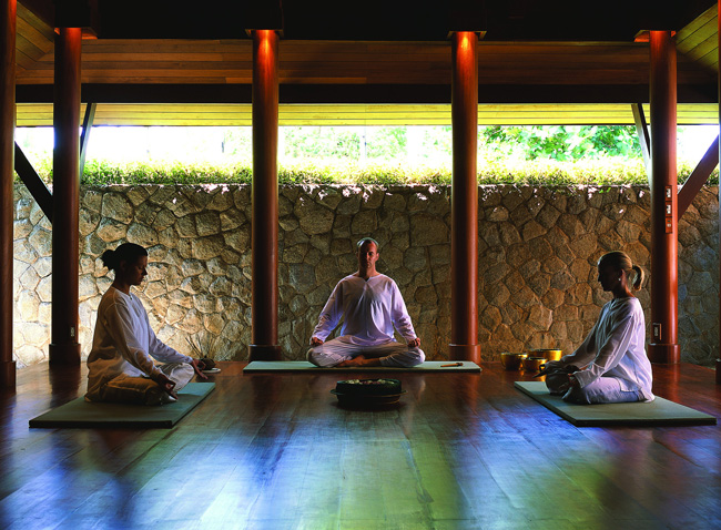 Meditation at Amanpuri in Thailand. (Photo credit: Aman)