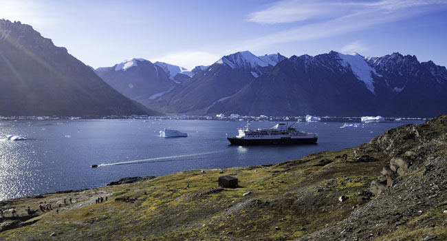 Adventure Canada’s Ocean Endeavour in the Northwest Passage. (Photo credit: Dennis Minty)Â