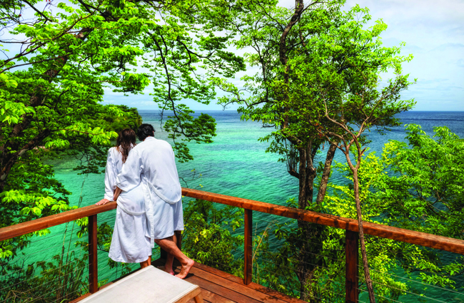 Intimate Secret Bay in Dominica.