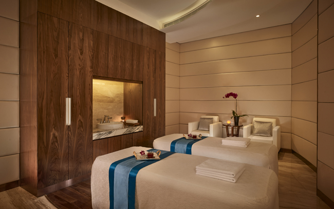 A treatment room at The Reverie Saigon's spa.