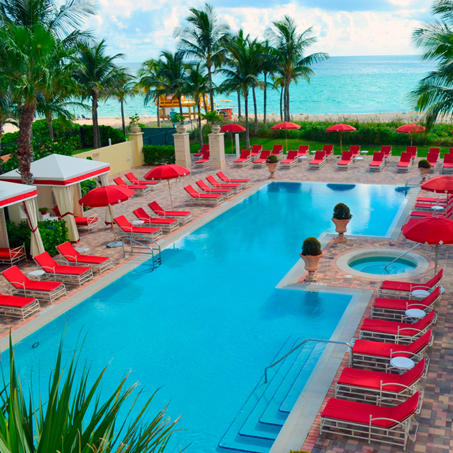 The tranquility pool at the Acqualina Resort & Spa in Sunny Isles Beach.Â