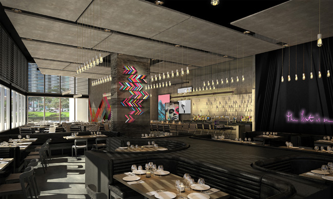 A rendering of the STK Miami. restaurant at the ME by Melia in downtown Miami. (Photo credit: Melia Hotels International)