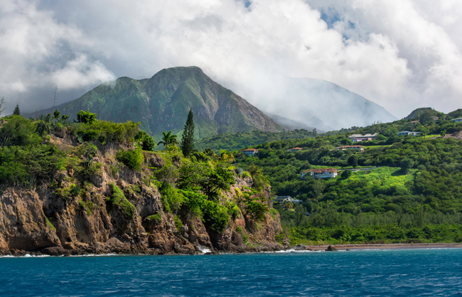 Views of the Soufriere Hills volcano. (Photo courtesy of Montserrat Tourism Division)