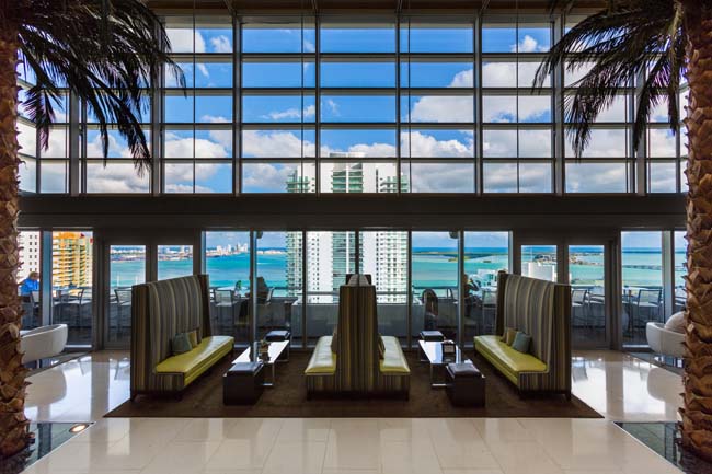 The Bar at Level 25 at the Conrad Miami.