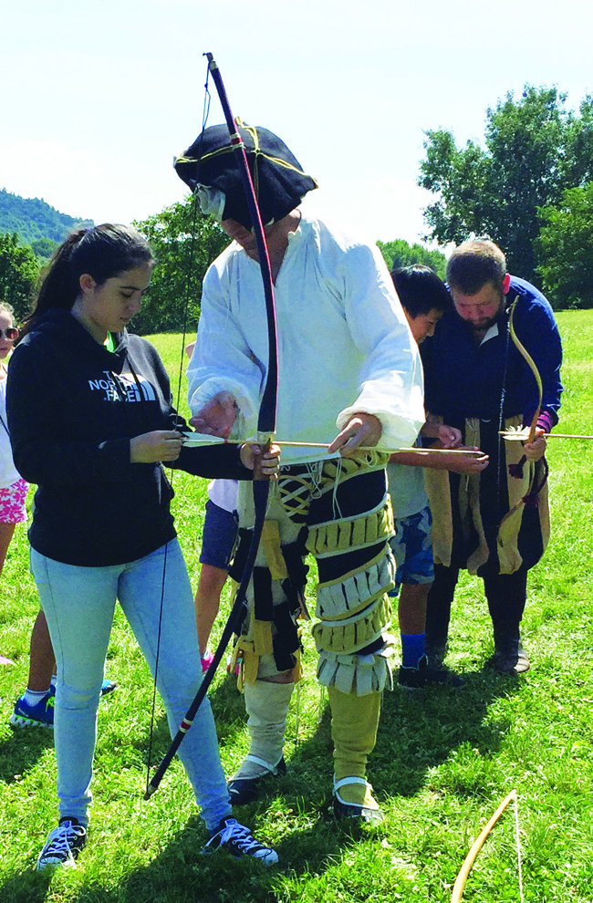 Guides in period attire lead many of the activities, including at Devin Castle in Slovakia. (Paloma Villaverde de Rico)
