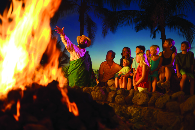 Storytelling at Aulani, A Disney Resort & Spa in Oahu.
