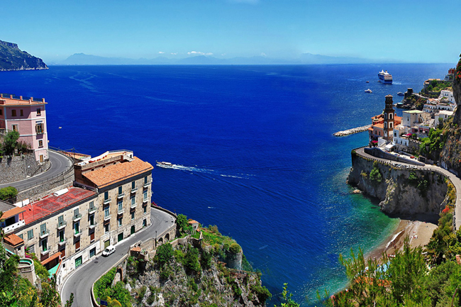 BellaVista Tours' The Best of Sorrento itnerary features visits to Praiano, the fjord of Furore, Conca dei Marini, the Emerald Grotto, Amalfi and Ravello.