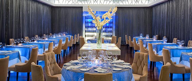 The Lumiere French restsaurant at Le Blanc Spa Resort.