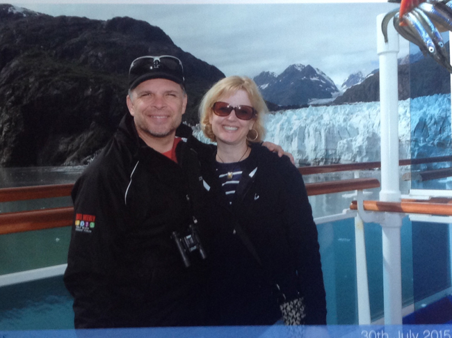 John with his wife in Alaska.