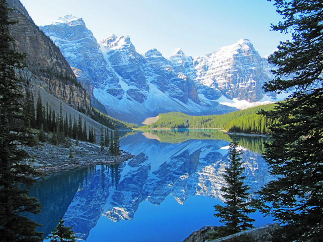 Collette's Canadian Rockies itinerary takes guests from Vancouver to Alberta to see the picturesque Moraine Lake.