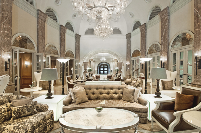 Crystal Lounge at the Hilton Mumbai International Airport hotel.