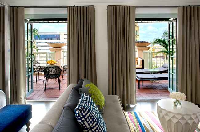 Hotel Colonnade Coral Gables features newly imagined spaces, including sleek and modern guestrooms.