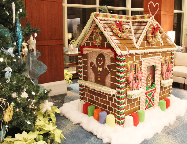 Last year, Brittani Szczecina, executive pastry chef at the Palm Beach Marriott Singer Island Beach Resort & Spa, created a 5-ft.-tall gingerbread house for the hotel.